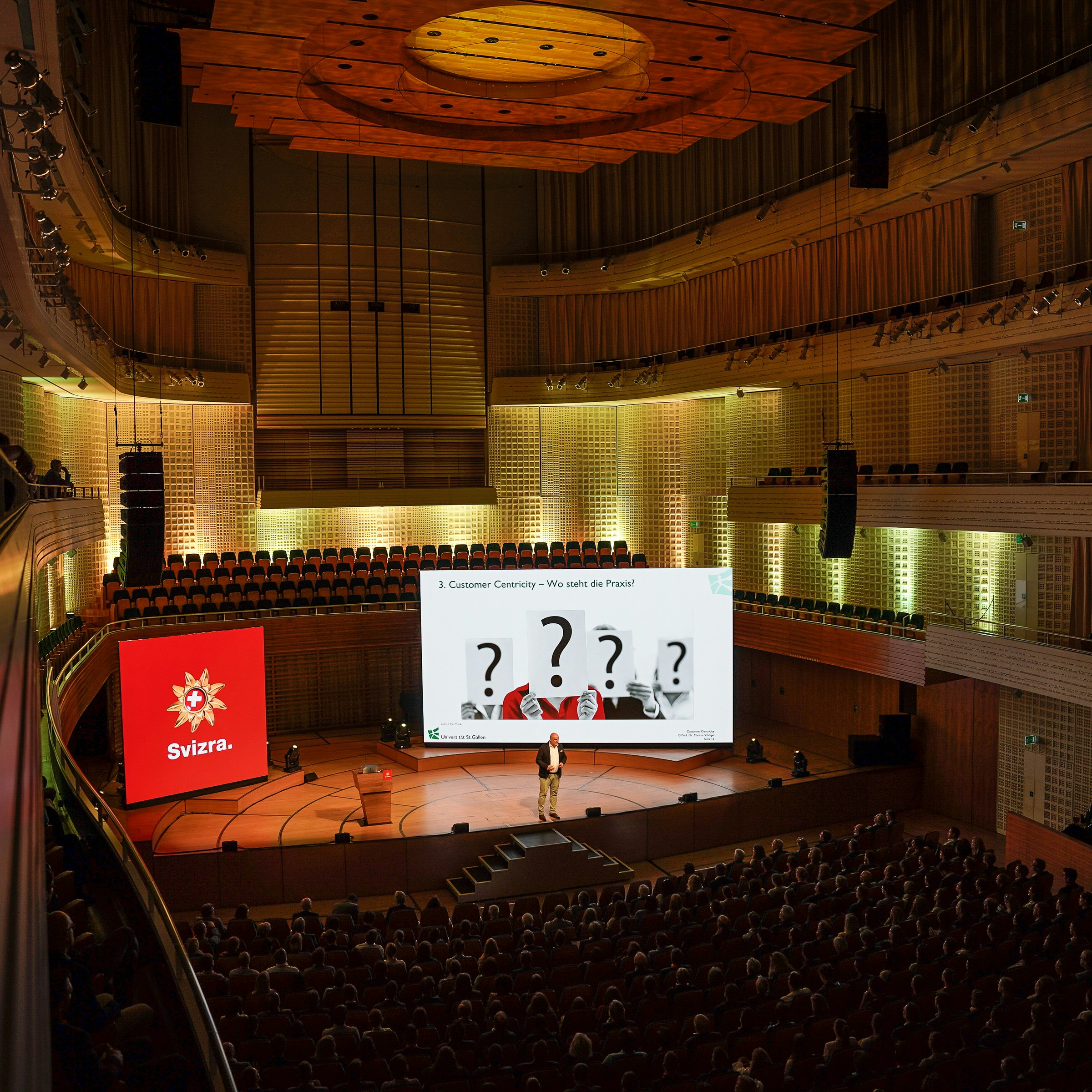 Switzerland Tourism Congress Plenum with Keynote Speech in the Concert Hall of the KKL Lucerne