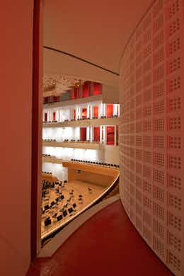 Blick aus der Echokammer in den Konzertsaal des KKL Luzern