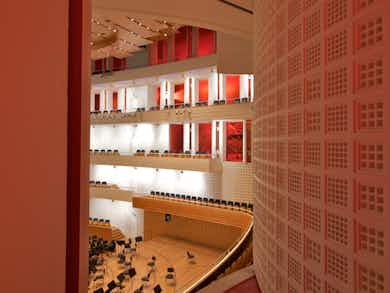 Blick aus der Echokammer in den Konzertsaal des KKL Luzern