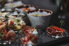 Event Catering Appetizers with Dried Meat at KKL Lucerne