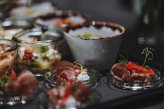 Event Catering Apéro Häppchen mit Trockenfleisch  im KKL Luzern