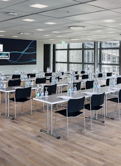 Seminar Seating with LED Wall in the Deuxième at the KKL Lucerne