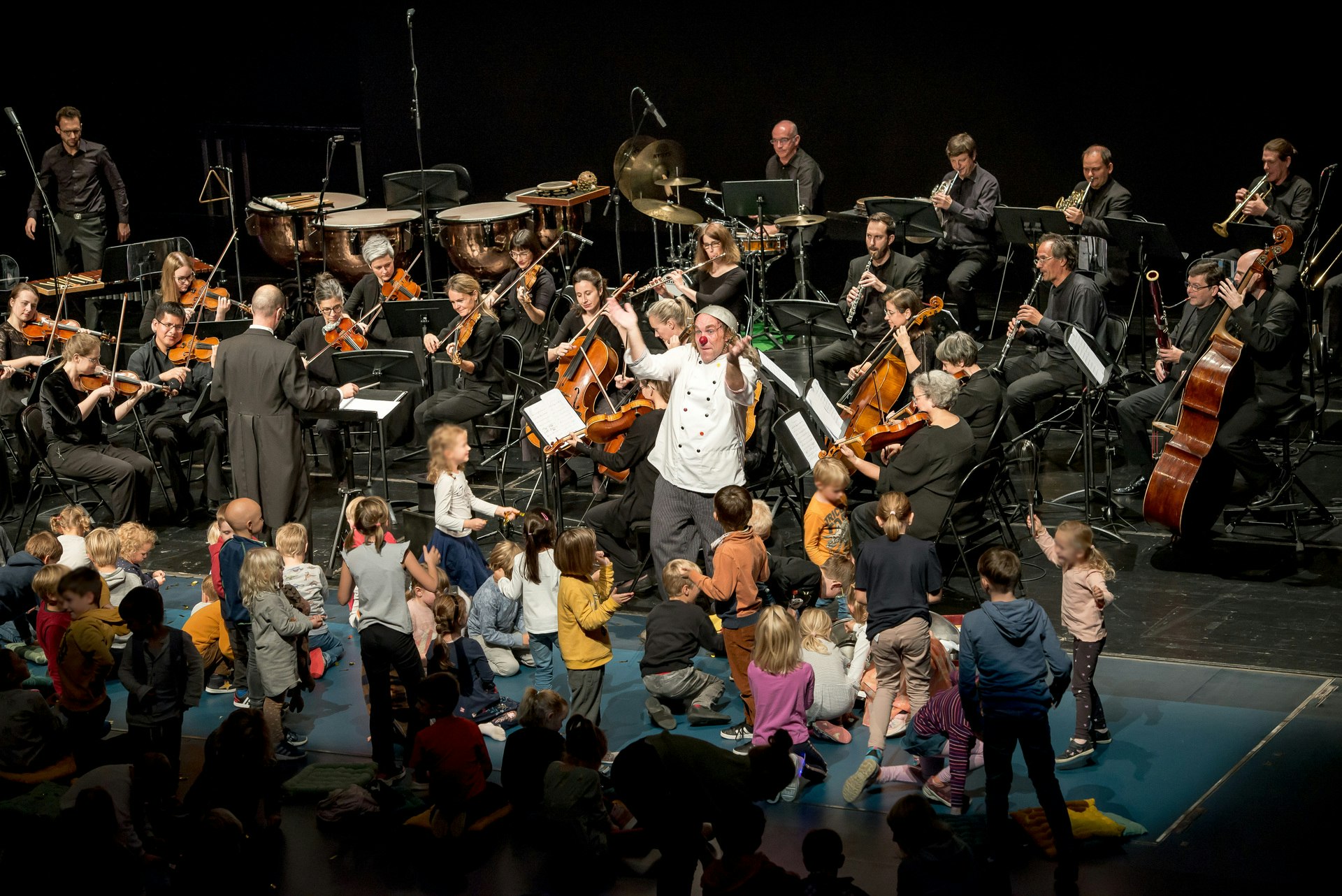 Der Orchesterclown im KKL Luzern ©Obrasso Concerts