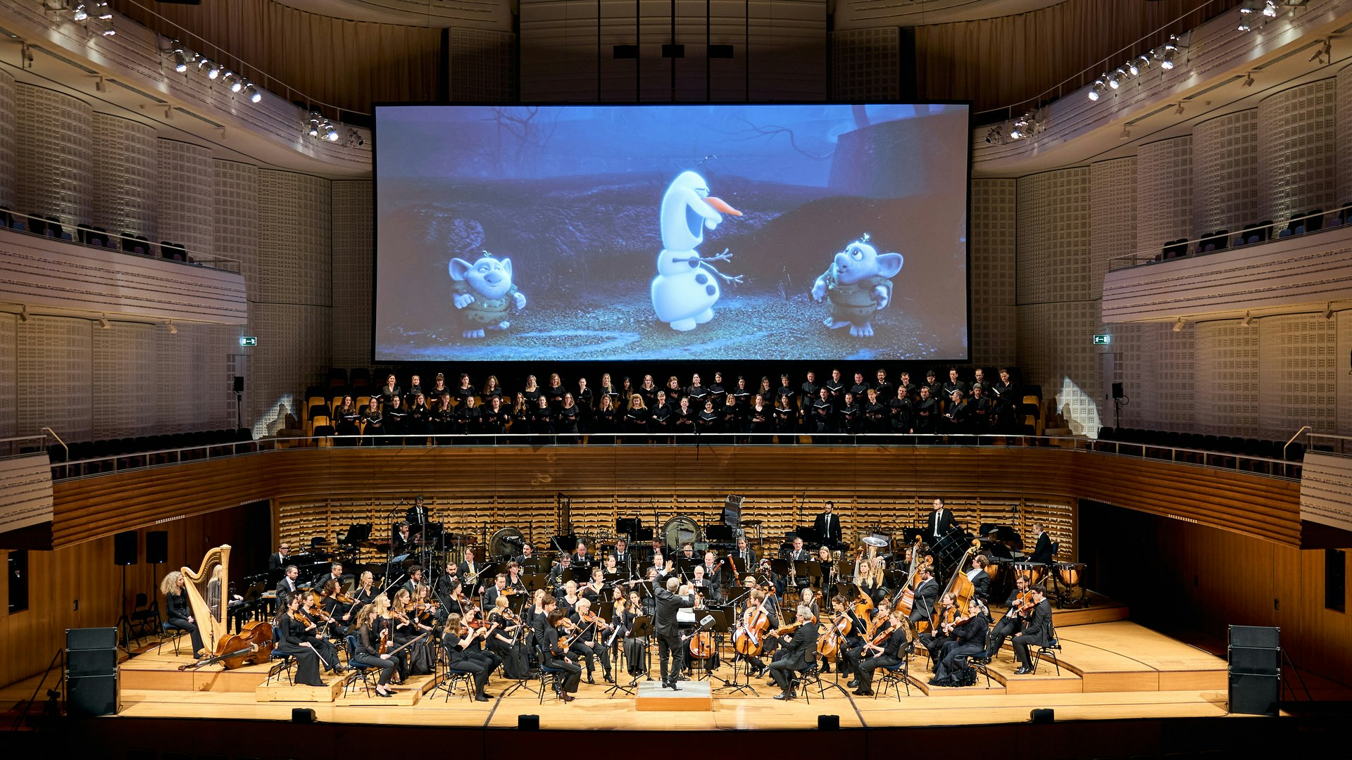 Frozen in Concert im Konzertsaal des KKL Luzern mit dem 21st Century Orchestra & Chorus.