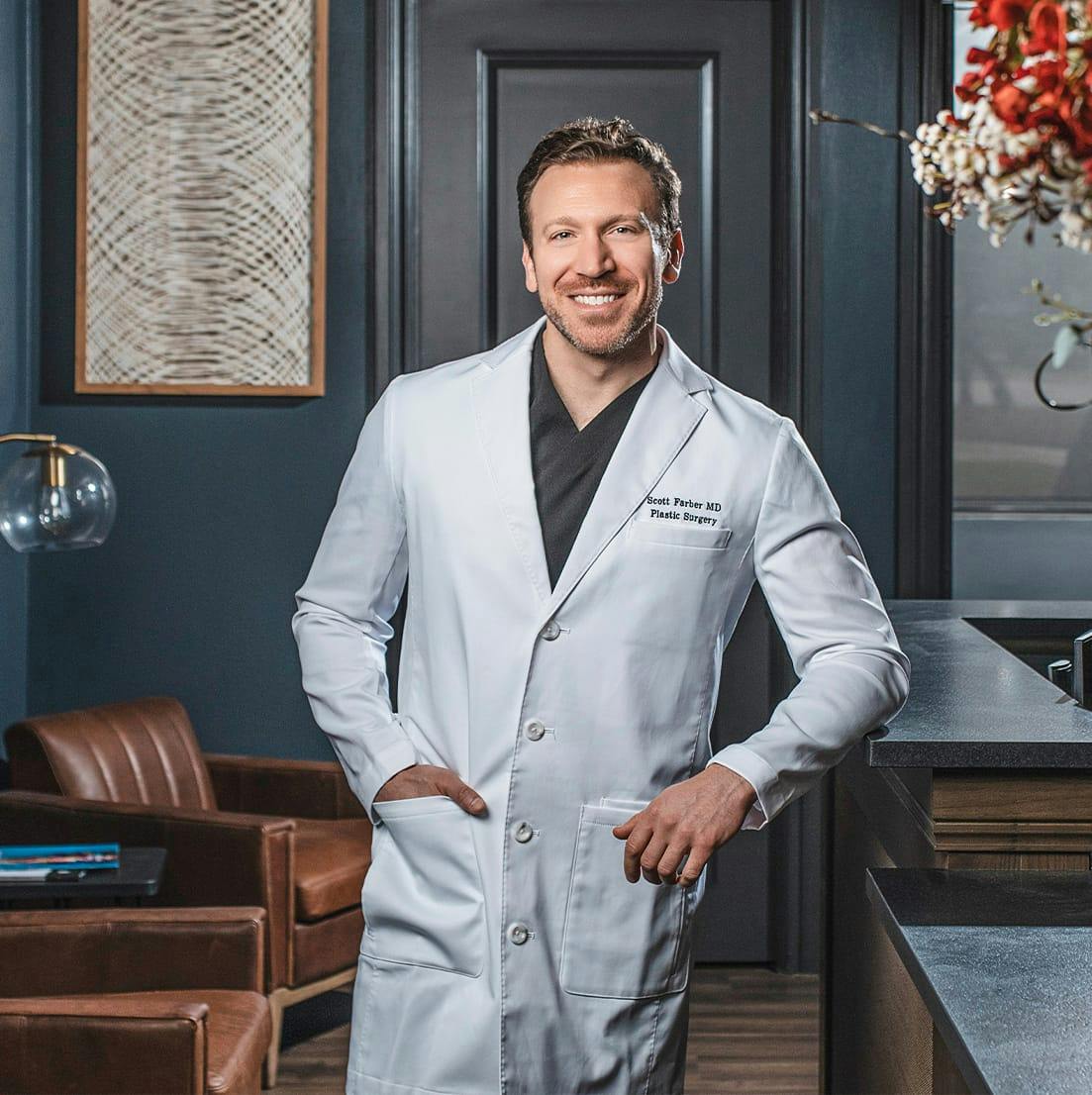 Dr. Farber in a suit