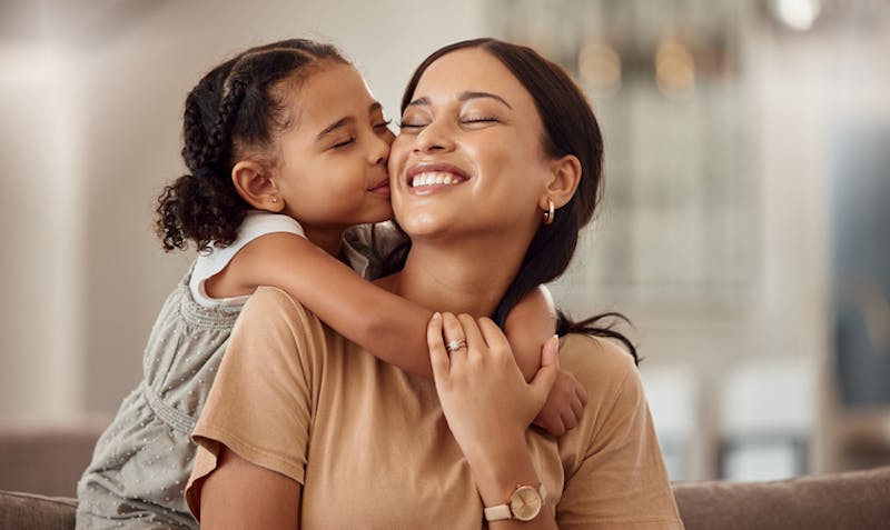 Woman with her child