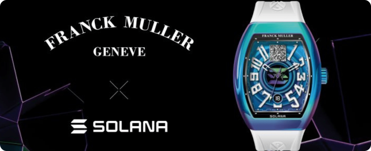 Franck Muller Introduces Exclusive Solana Timepiece | Coinmerce