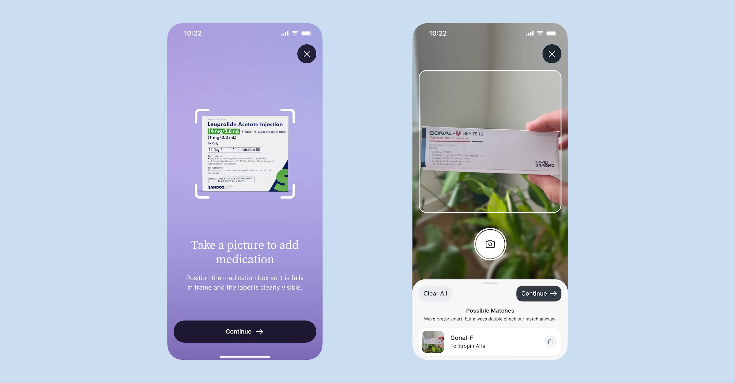 Berry App feature Medscan