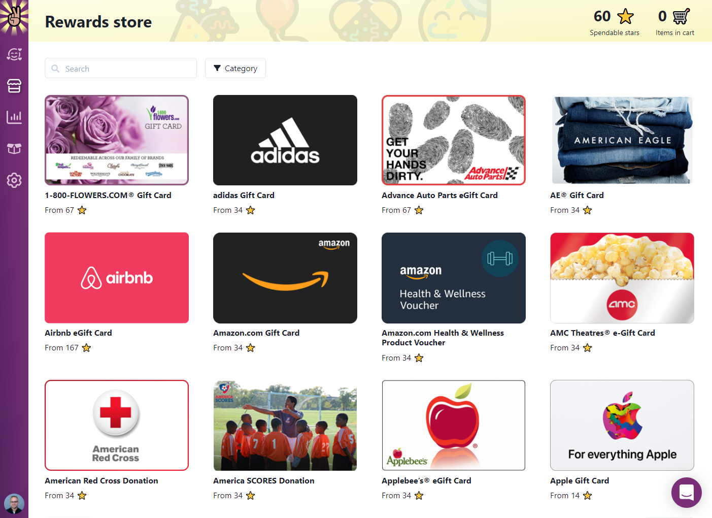 Rewards store