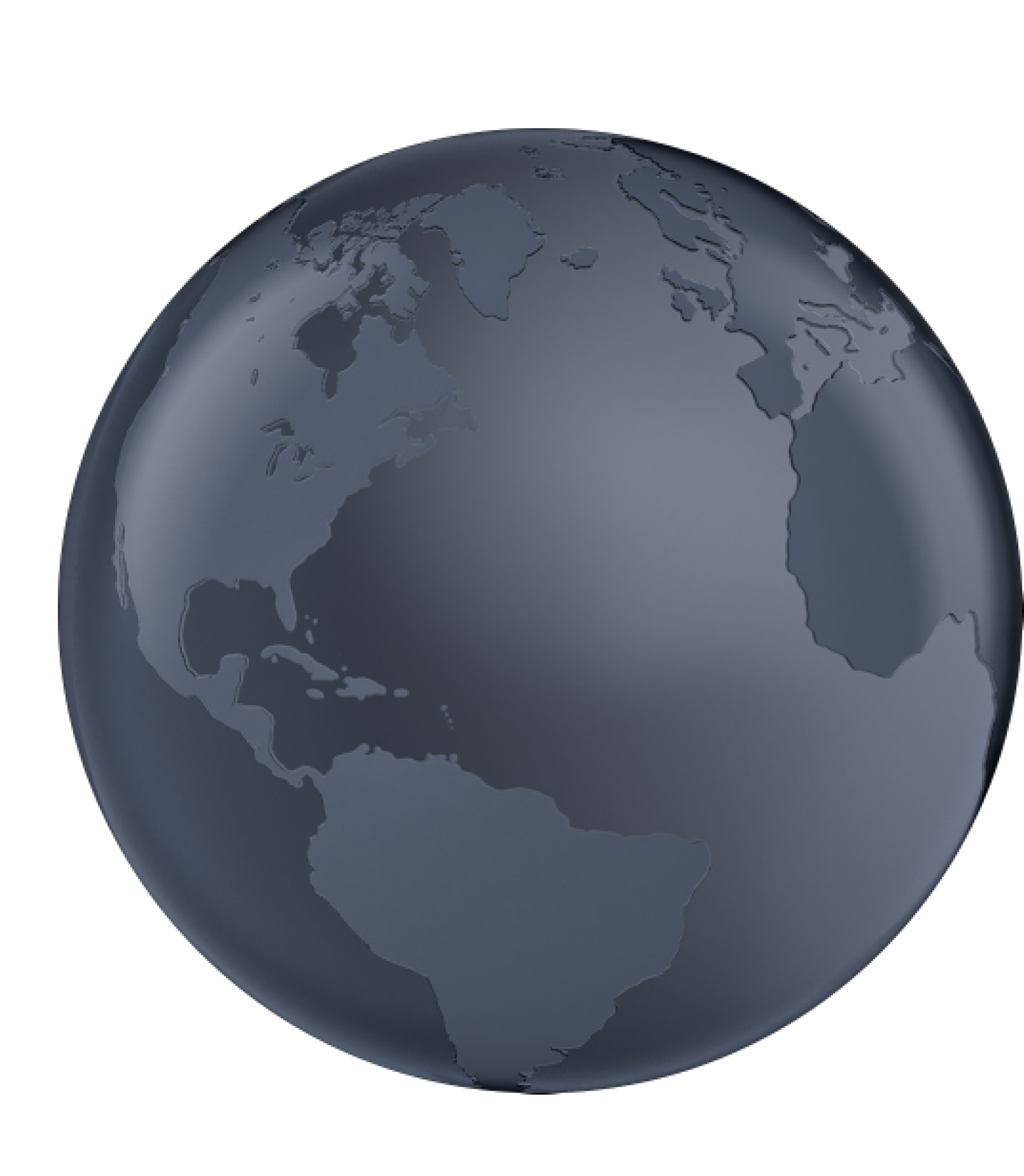 Globe with internet traffic visualised