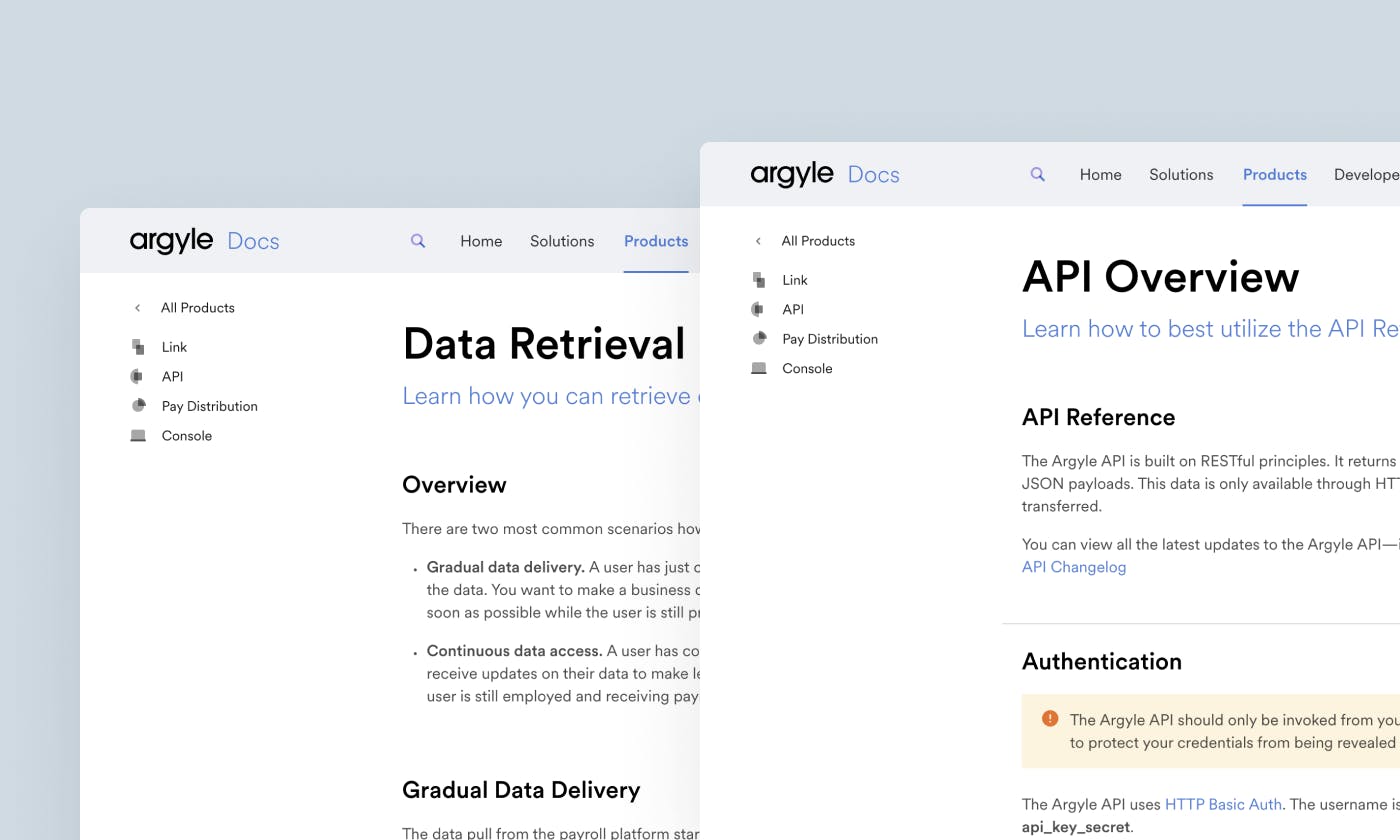 API overview and data retrieval documentation