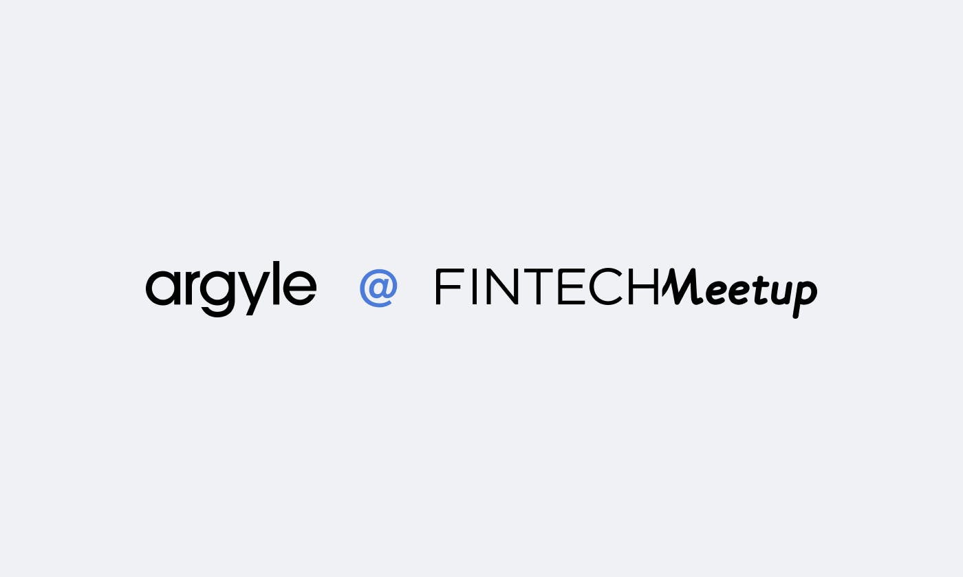 Argyle and Fintech Meetup logos