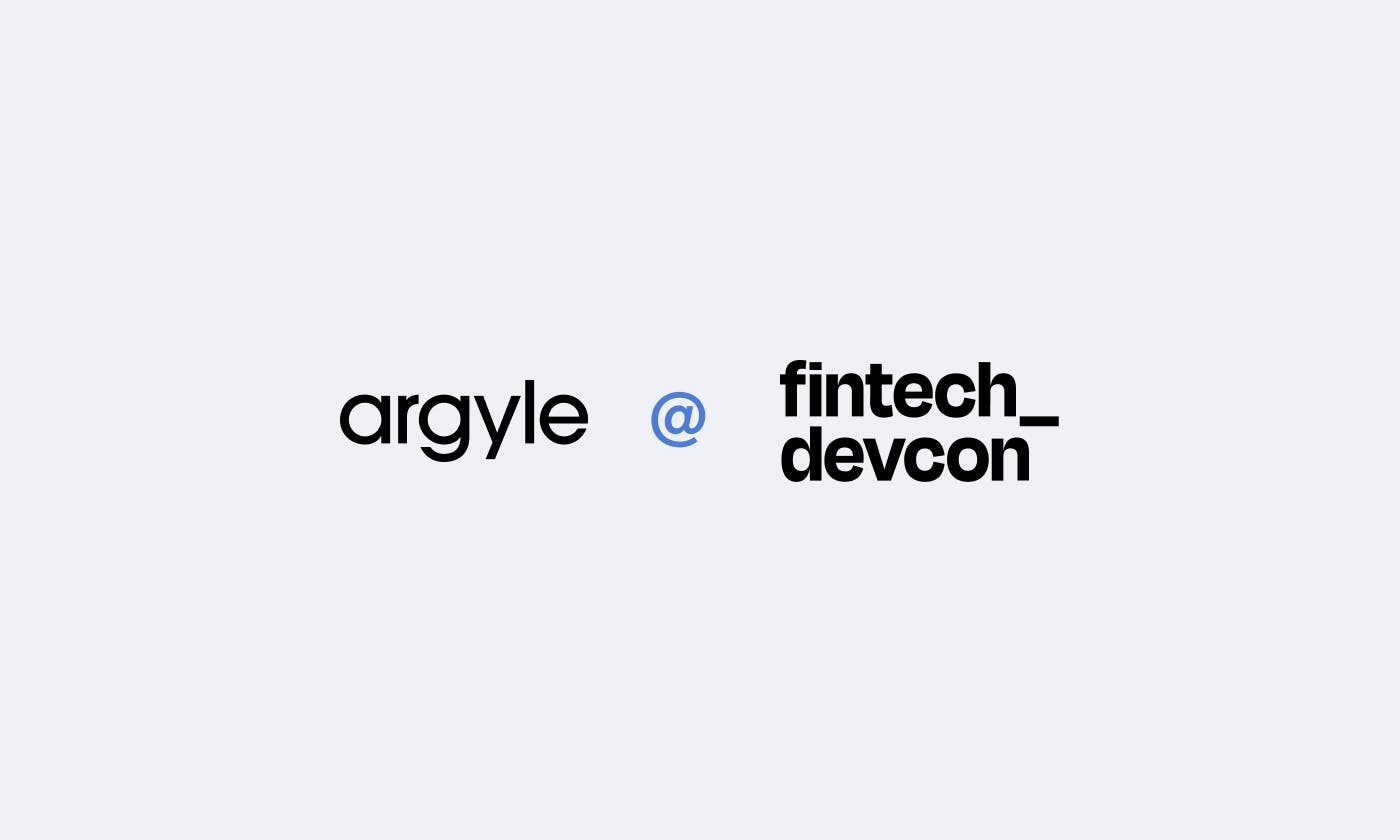 Argyle and fintech devcon logos