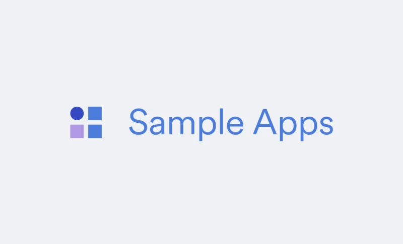 New Release: Sample Apps