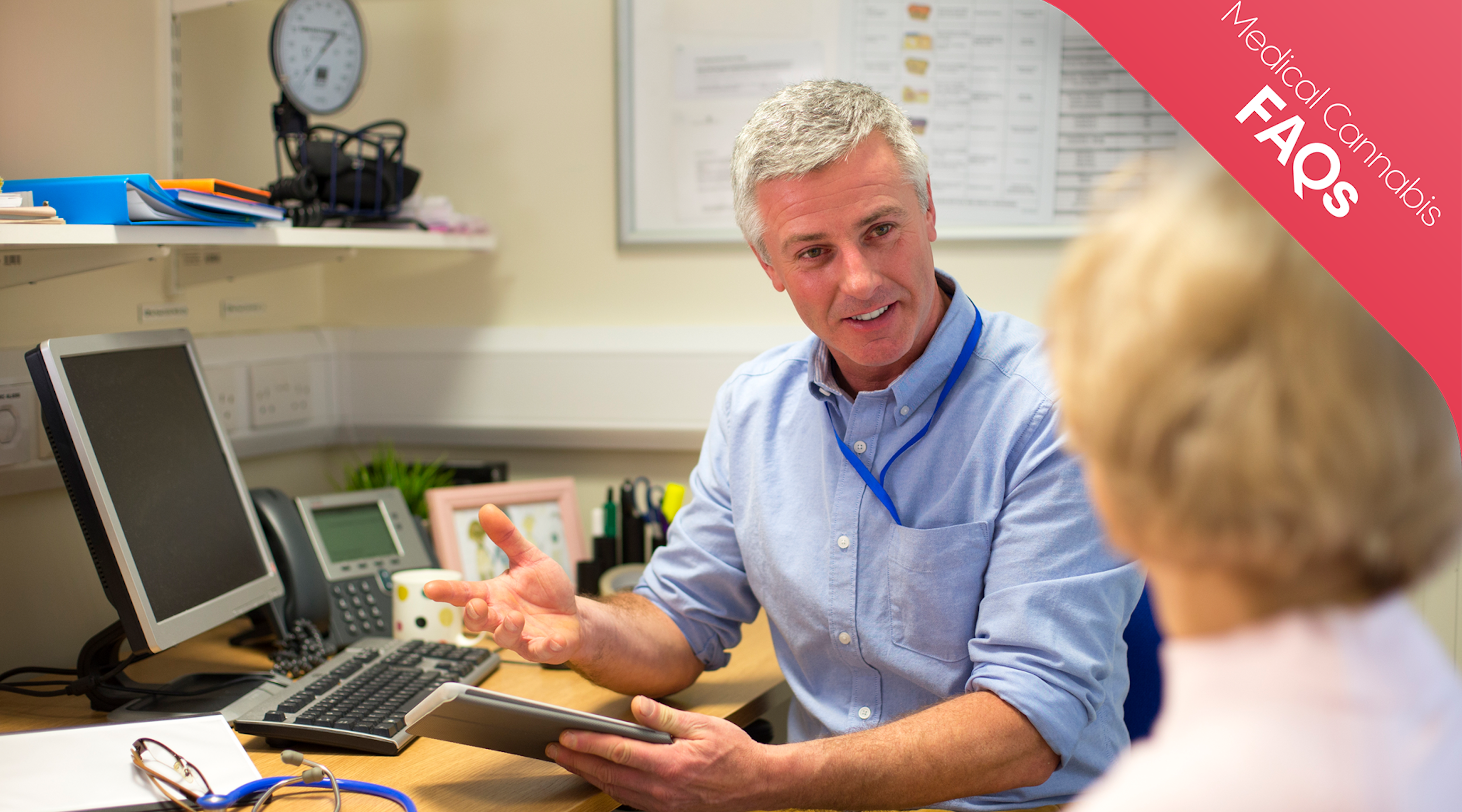 Doctor discussing medical cannabis treatment options with patient