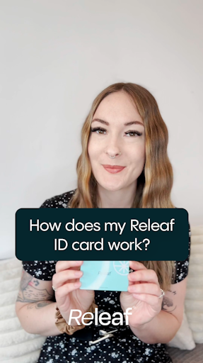 Person filming a video about medical cannabis treatment at Releaf