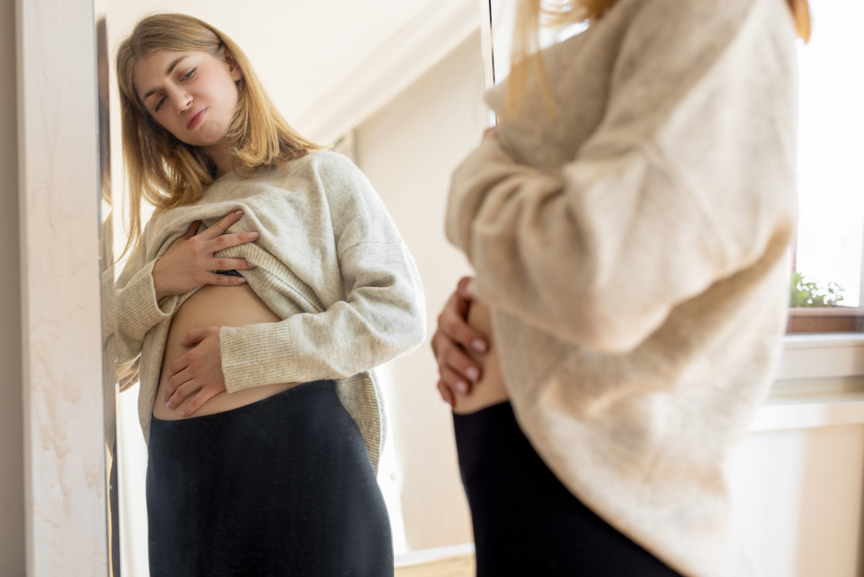 Woman with Abdominal Pain and Constipation