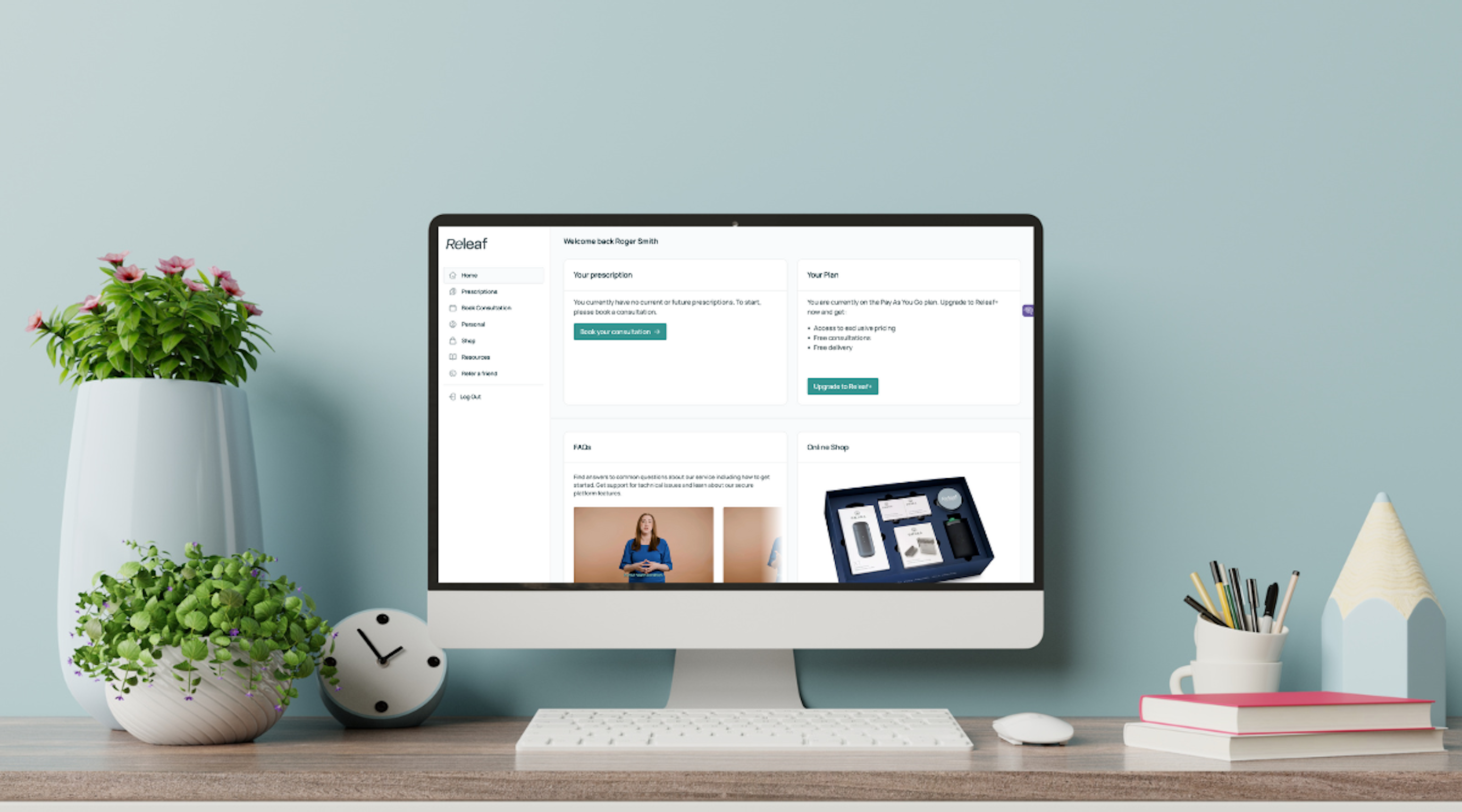 Releaf’s custom-built platform. Releaf’s custom-built platform.