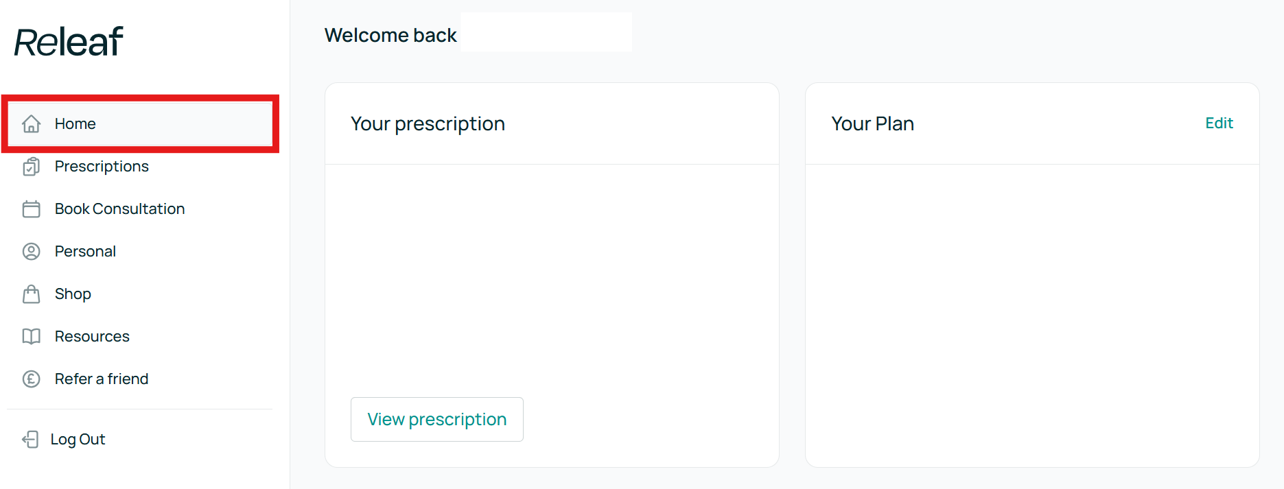 releaf patient portal