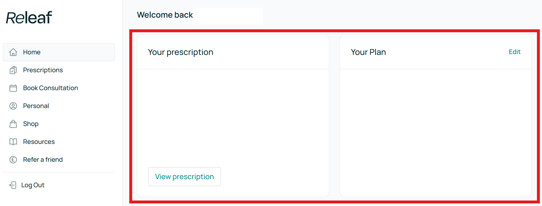 releaf patient portal