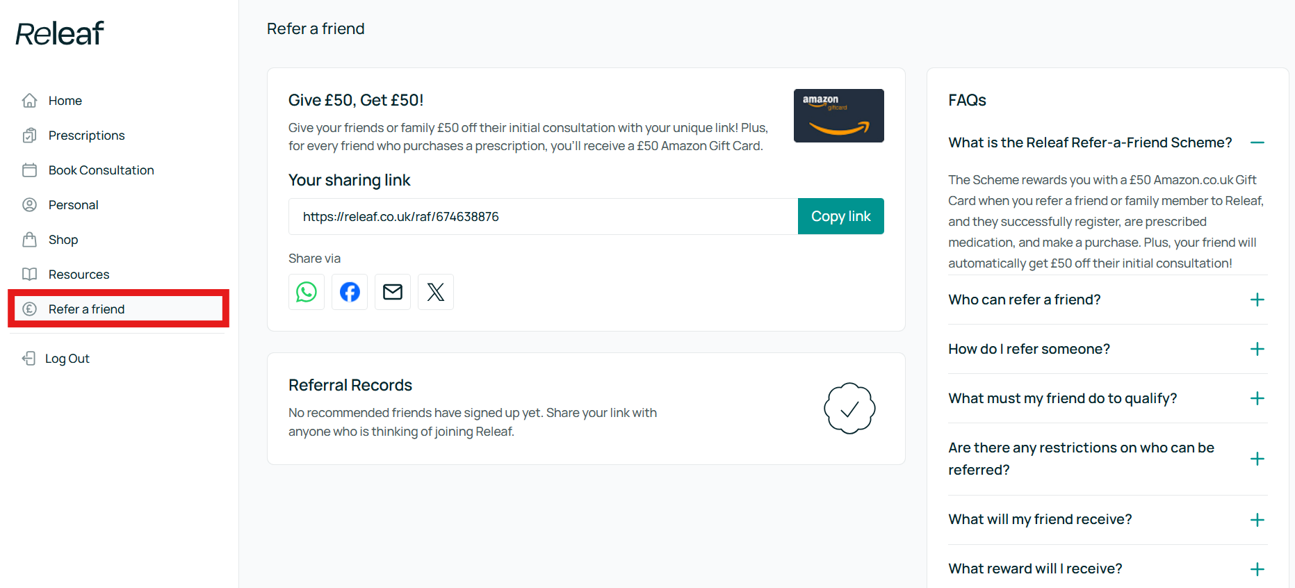 releaf patient portal