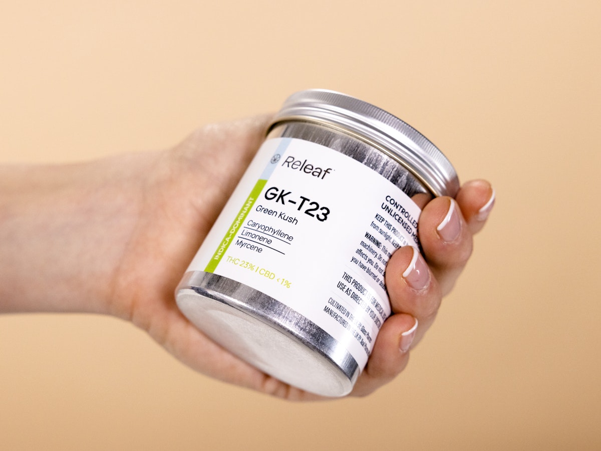 Medical cannabis flower tin