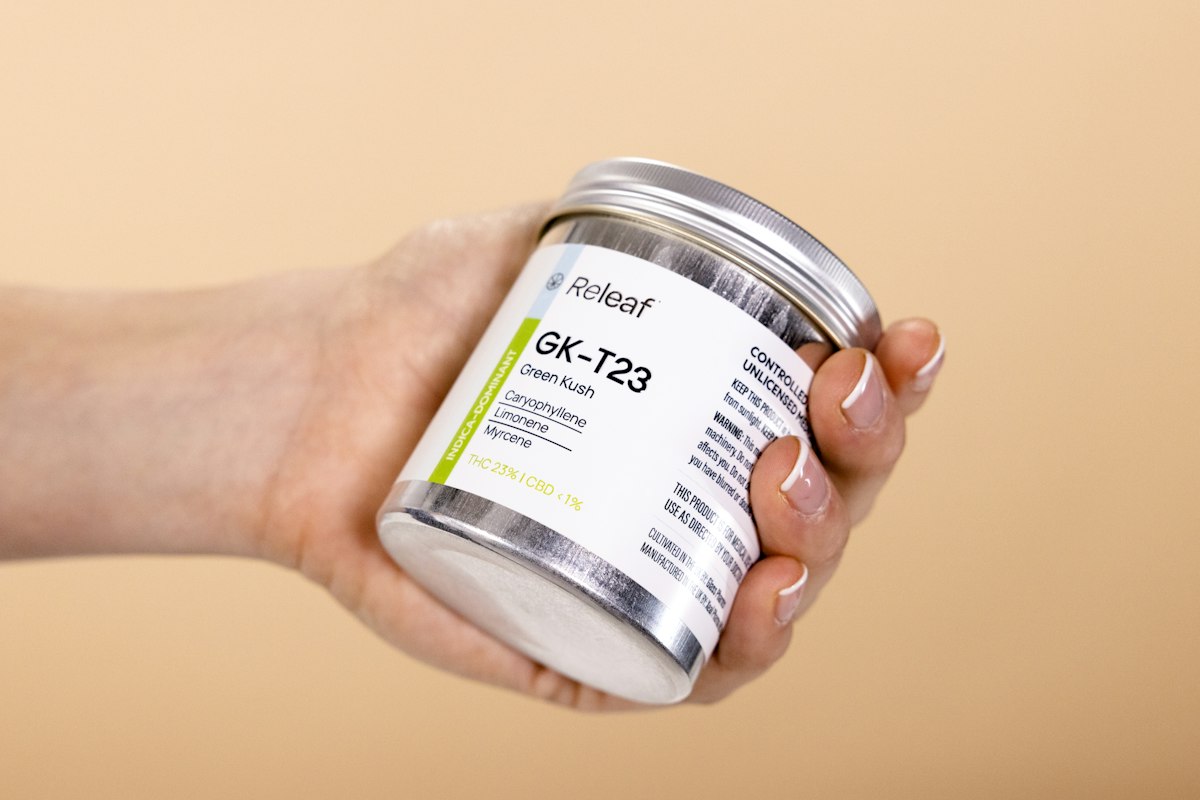 Medical cannabis flower tin