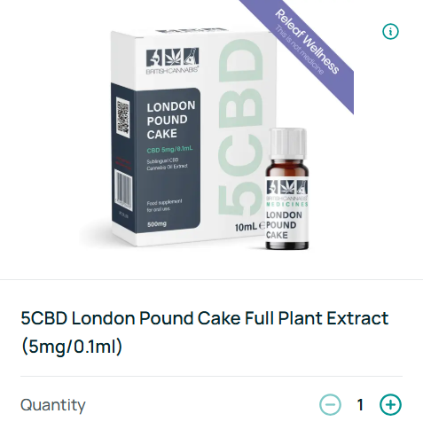LONDON POUND CAKE CBD OIL 