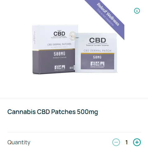 Cannabis CBD Patches 500mg