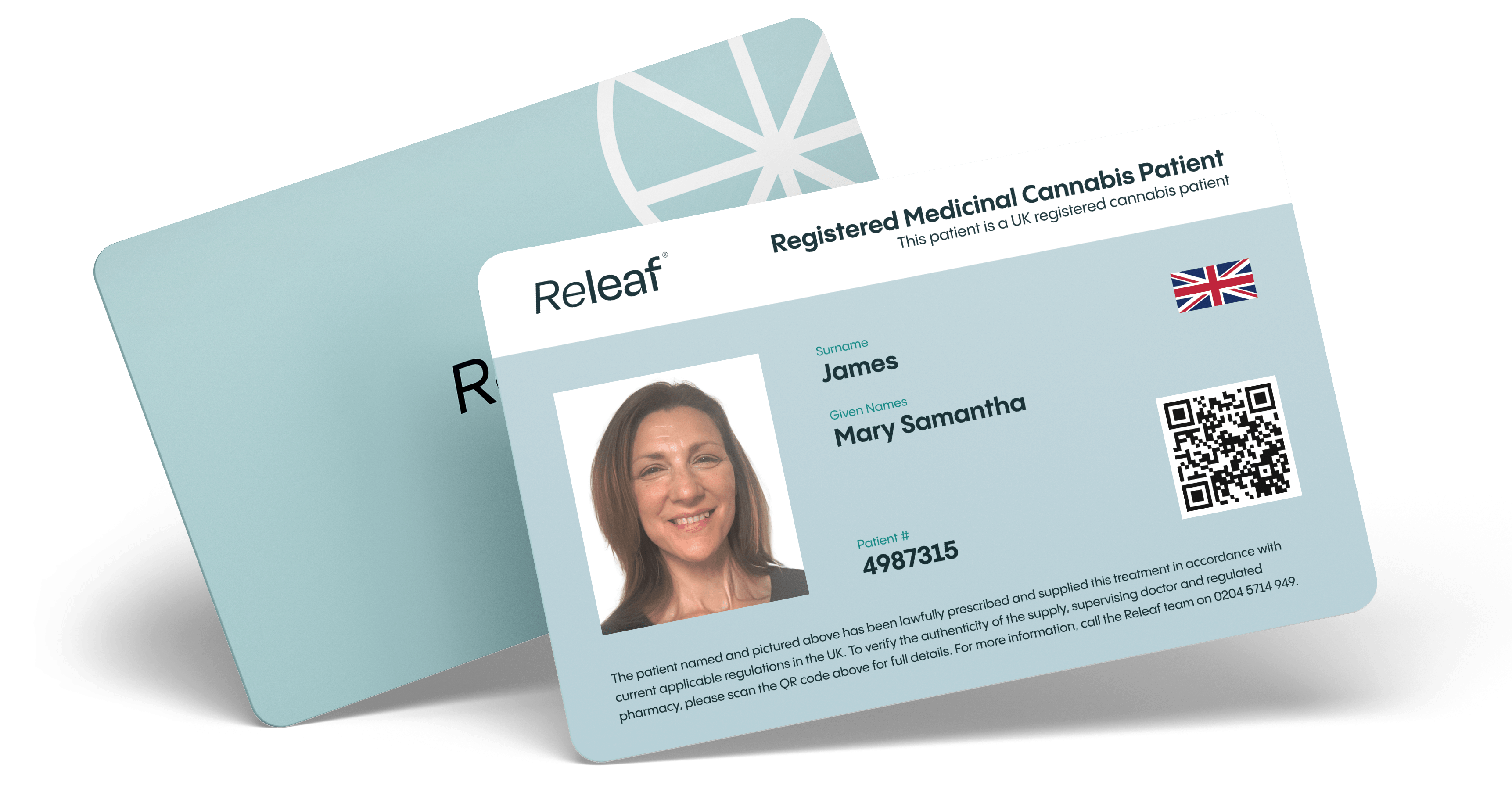 Medical cannabis card for medical cannabis treatment