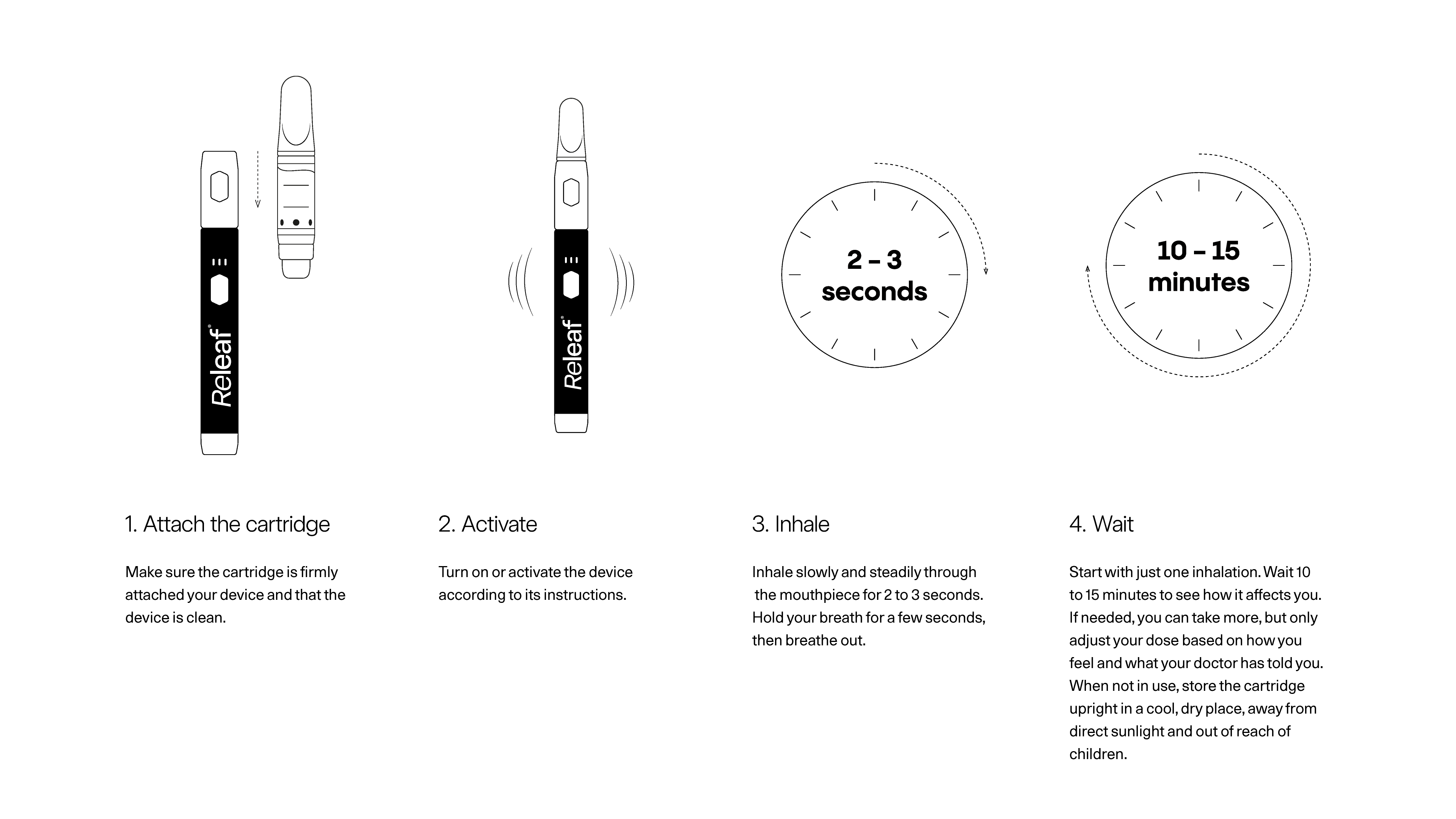How to use the Releaf battery