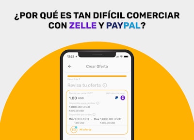 Los problemas de comerciar con Zelle y PayPal en mercados P2P