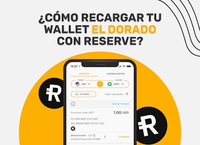 Cómo recargar tu wallet de El Dorado con Reserve