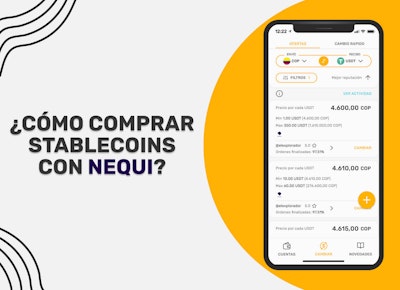 Cómo comprar stablecoins con Nequi | El Dorado P2P