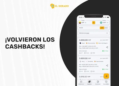 Nueva temporada de Cashbacks en El Dorado App