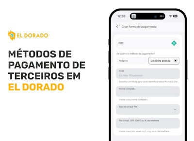 Posso usar métodos de pagamento de terceiros no El Dorado P2P?