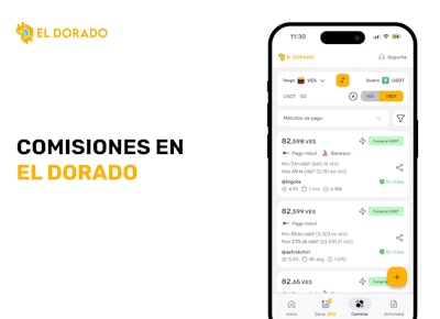 ¿Debo pagar alguna comisión para usar El Dorado P2P?