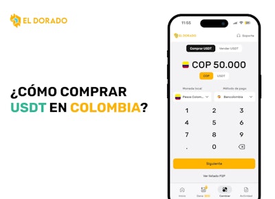 ¿Cómo comprar dólares P2P con pesos colombianos en El Dorado P2P?