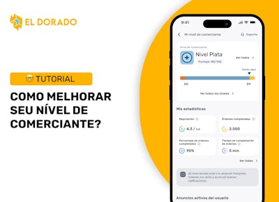 Como melhorar seu Nível de Comerciante no El Dorado P2P?
