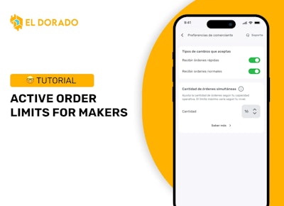 Active Order Limits for Makers on El Dorado P2P