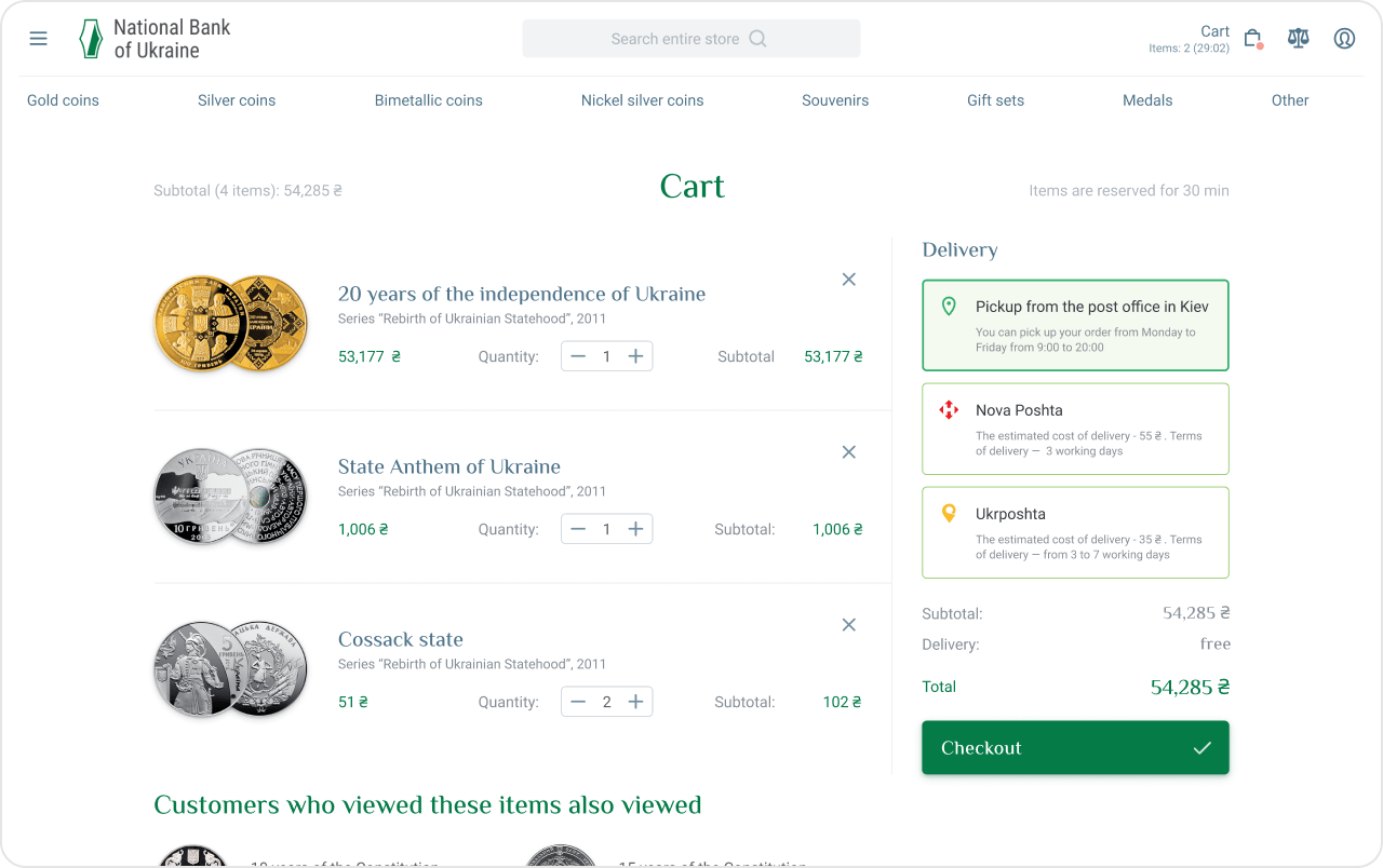 Checkout process