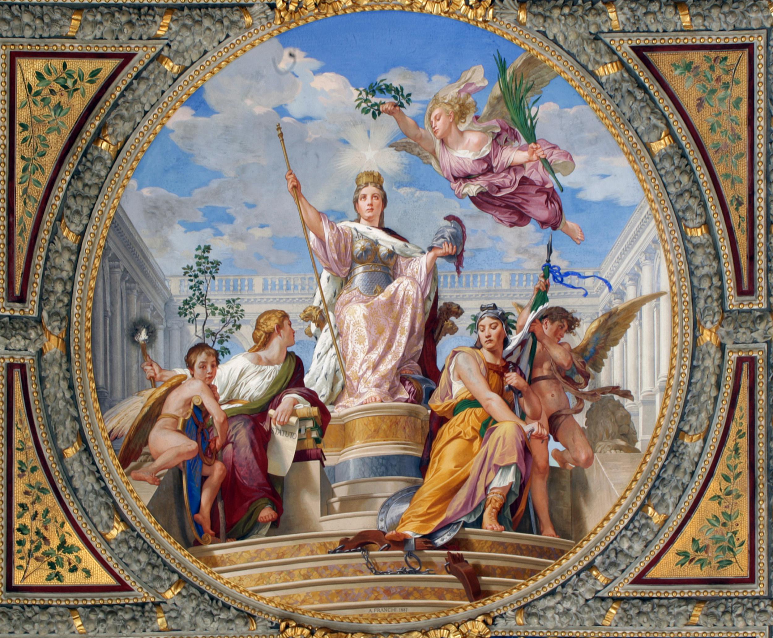 Scorcio interno soffitto museo