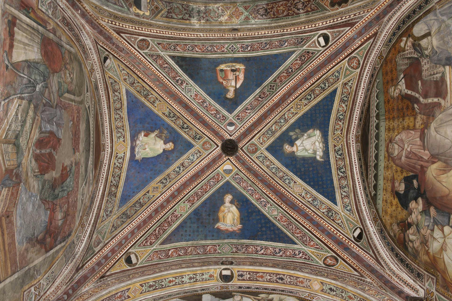 Affresco delle Virtù di Martino di Bartolomeo