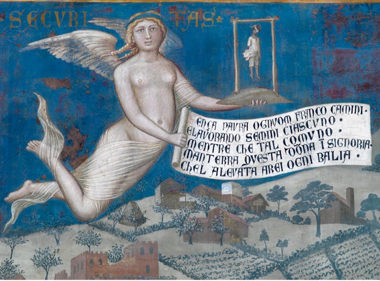 Ambrogio Lorenzetti, Effetti del Buon Governo in campagna, Siena, Palazzo Pubblico, Museo Civico, sala della Pace,© Comune di Siena