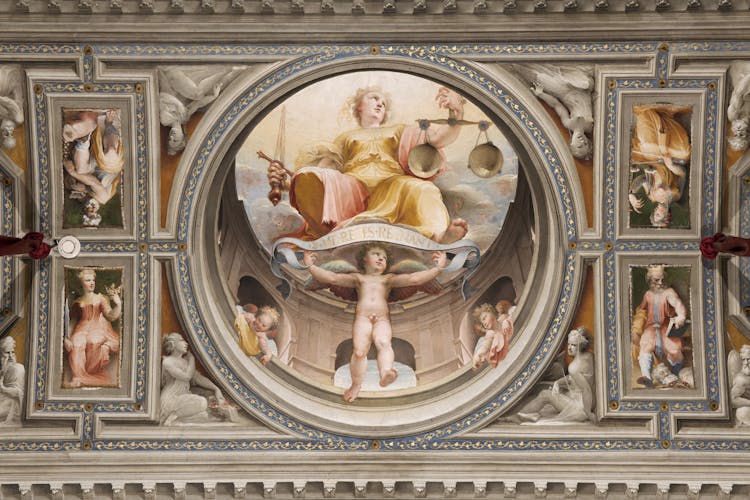 Domenico Beccafumi, Allegoria della Giustizia, Siena, Palazzo Pubblico, Museo Civico, sala del Concistoro, © Comune di Siena, foto Lensini