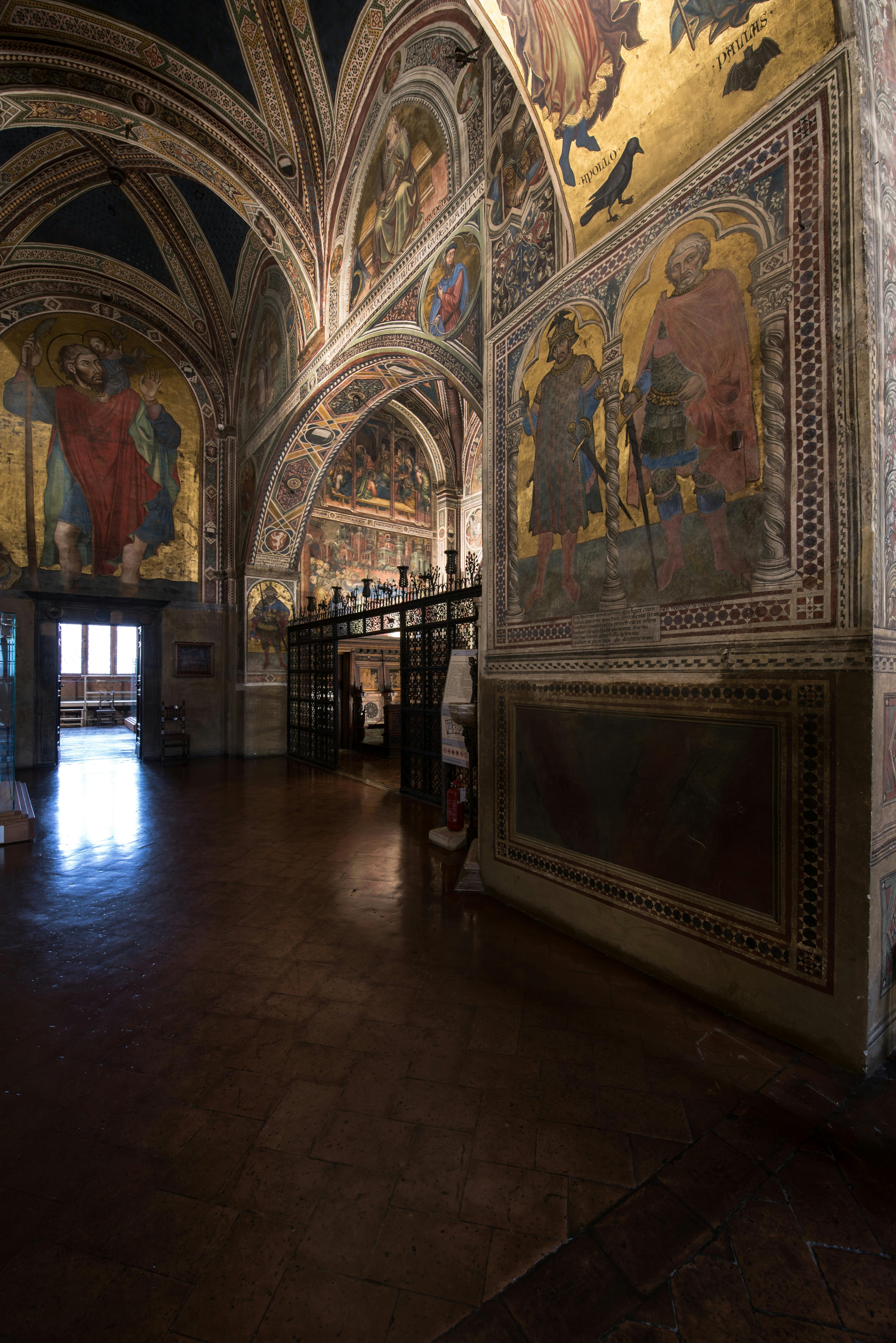 Foto dell'Anticapella del Museo Civico di Siena
