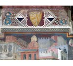 Particolare Affresco "Effetti del Cattivo Governo in città e in campagna" nella sala della Pace al Museo Civico di Siena