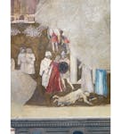 Particolare Affresco "Effetti del Cattivo Governo in città e in campagna" nella sala della Pace al Museo Civico di Siena