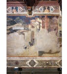 Particolare Affresco "Effetti del Cattivo Governo in città e in campagna" nella sala della Pace al Museo Civico di Siena