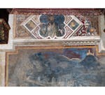 Particolare Affresco "Effetti del Cattivo Governo in città e in campagna" nella sala della Pace al Museo Civico di Siena